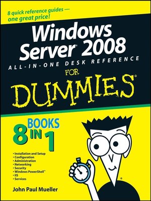 cover image of Windows Server 2008 All-In-One Desk Reference For Dummies